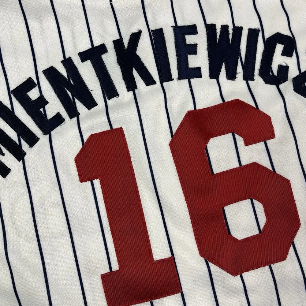 Vintage Minnesota Twins Doug Mientkiewicz Majestic MLB Baseball‎ Jersey Youth L